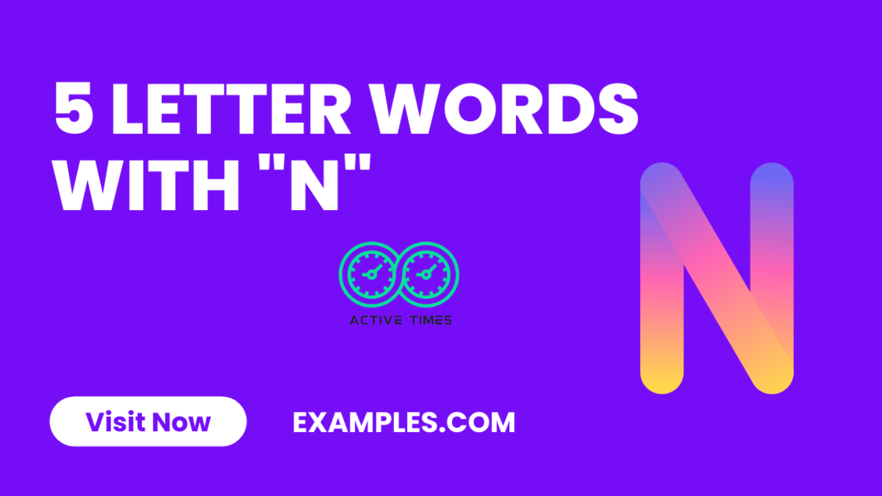 "5 letter words ending in n"